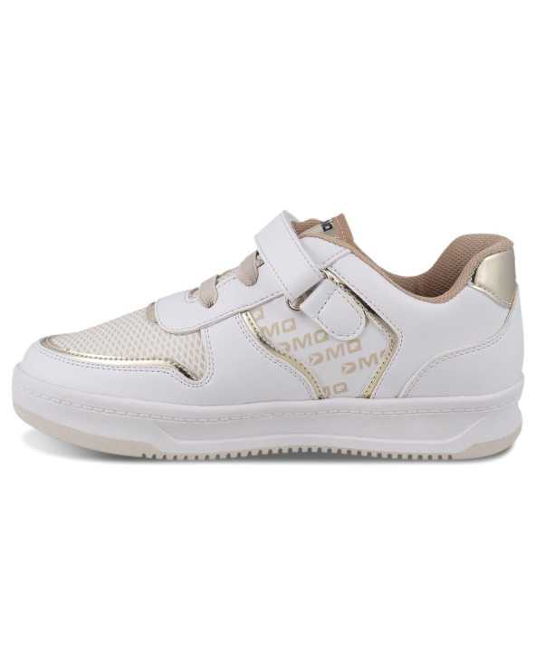 Tenis Casual Niña Dominiq 2973 Látigo velcro Detalle Dorado