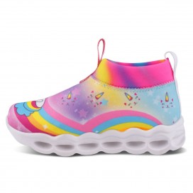 Tenis Con Luces Ni a Nick Wick Modelo 4362 Unicornio